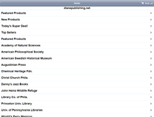 Tablet Screenshot of dianepublishing.net